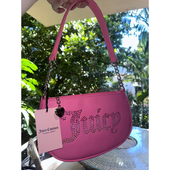 Juicy Couture Pink Lemonade Bling Shoulder Bag NEW - Picture 1 of 6